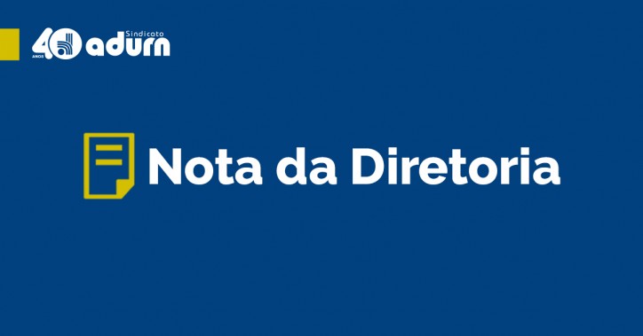 ADURN-Sindicato manifesta apoio à decisão da reitoria de suspensão das aulas